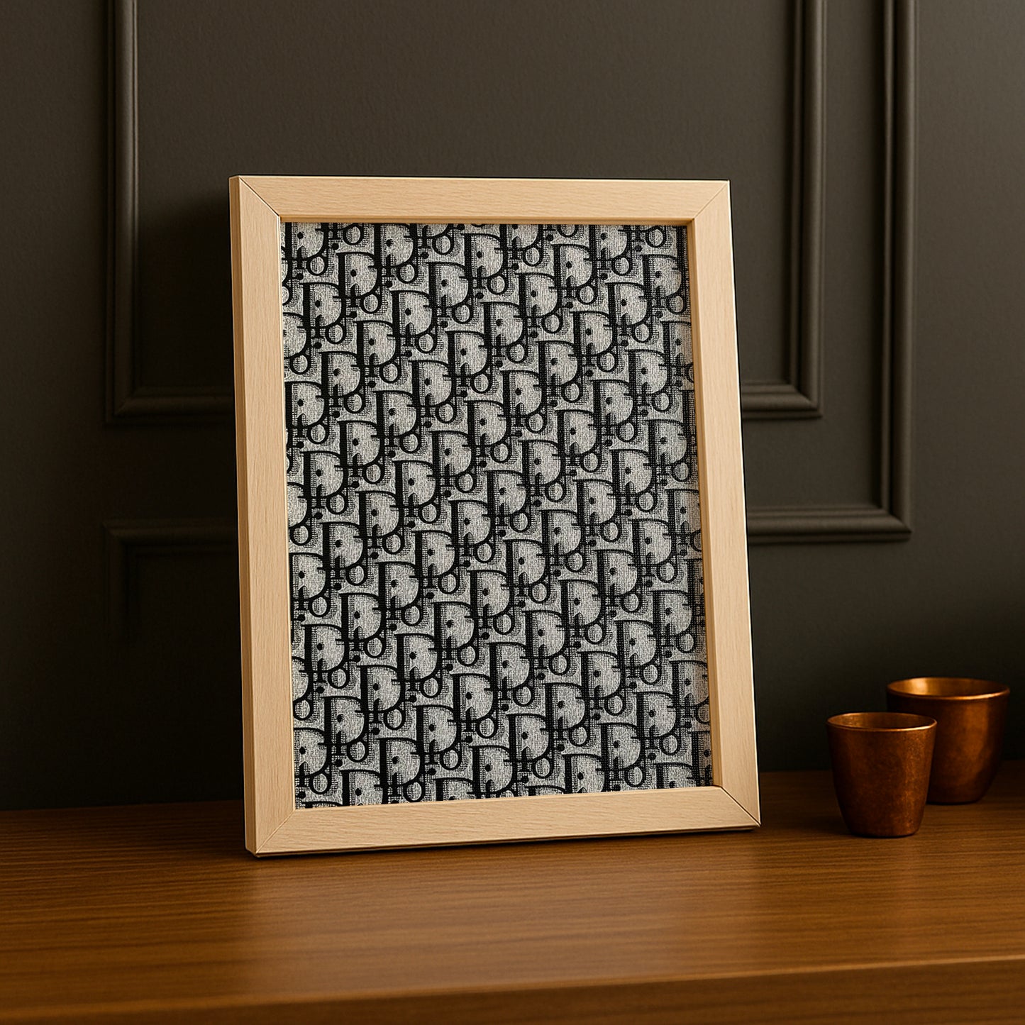 Cadre photo Christian Dior - Monogram Gris