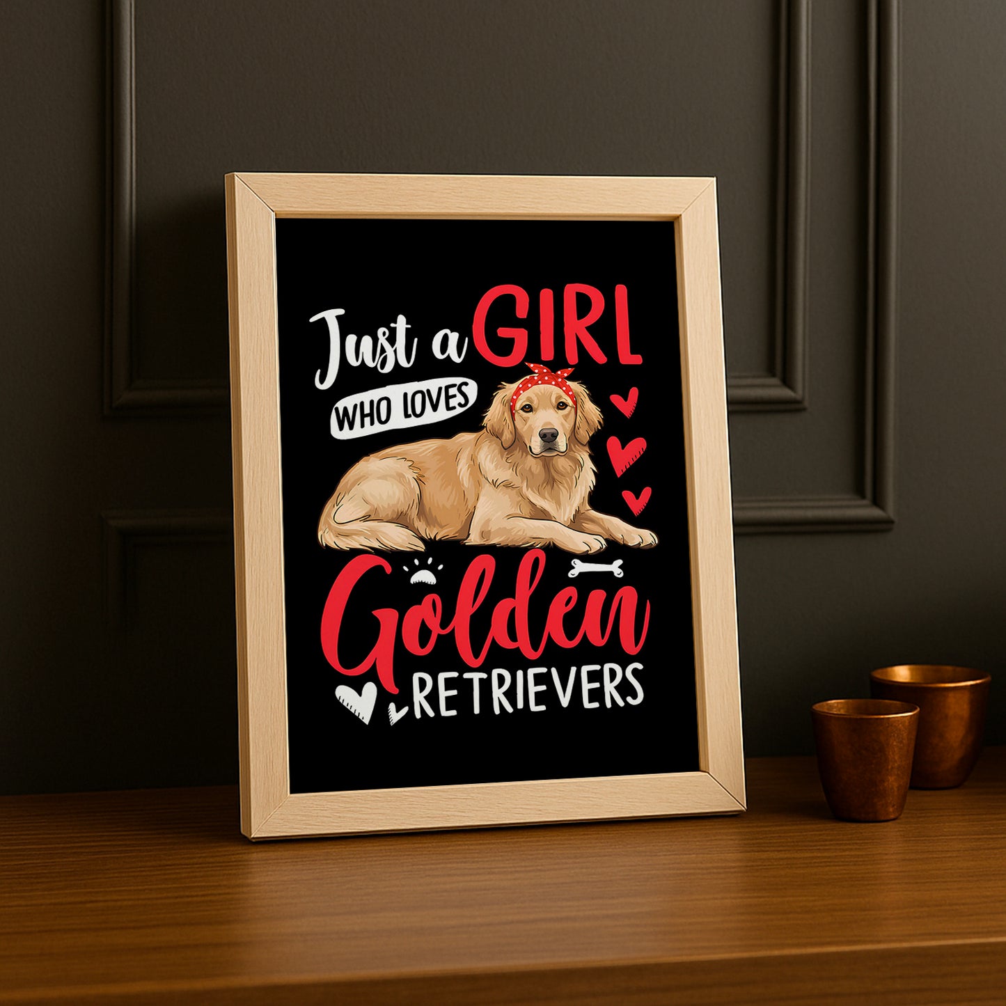 Golden Retrievers - Poster
