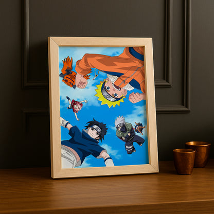 Cadre Photo Naruto - Naruto Gang Falling