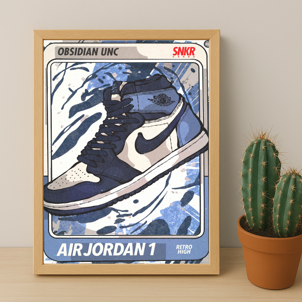 Poster Air Jordan 1 Obsidian UNC