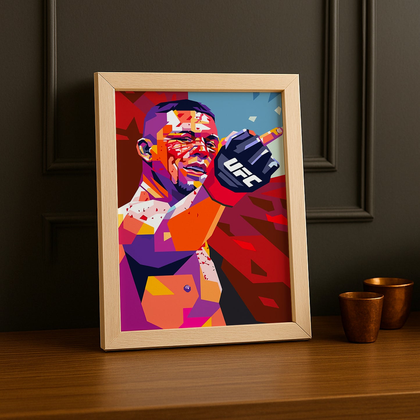 Cadre photo UFC - Illustration de Nate Diaz