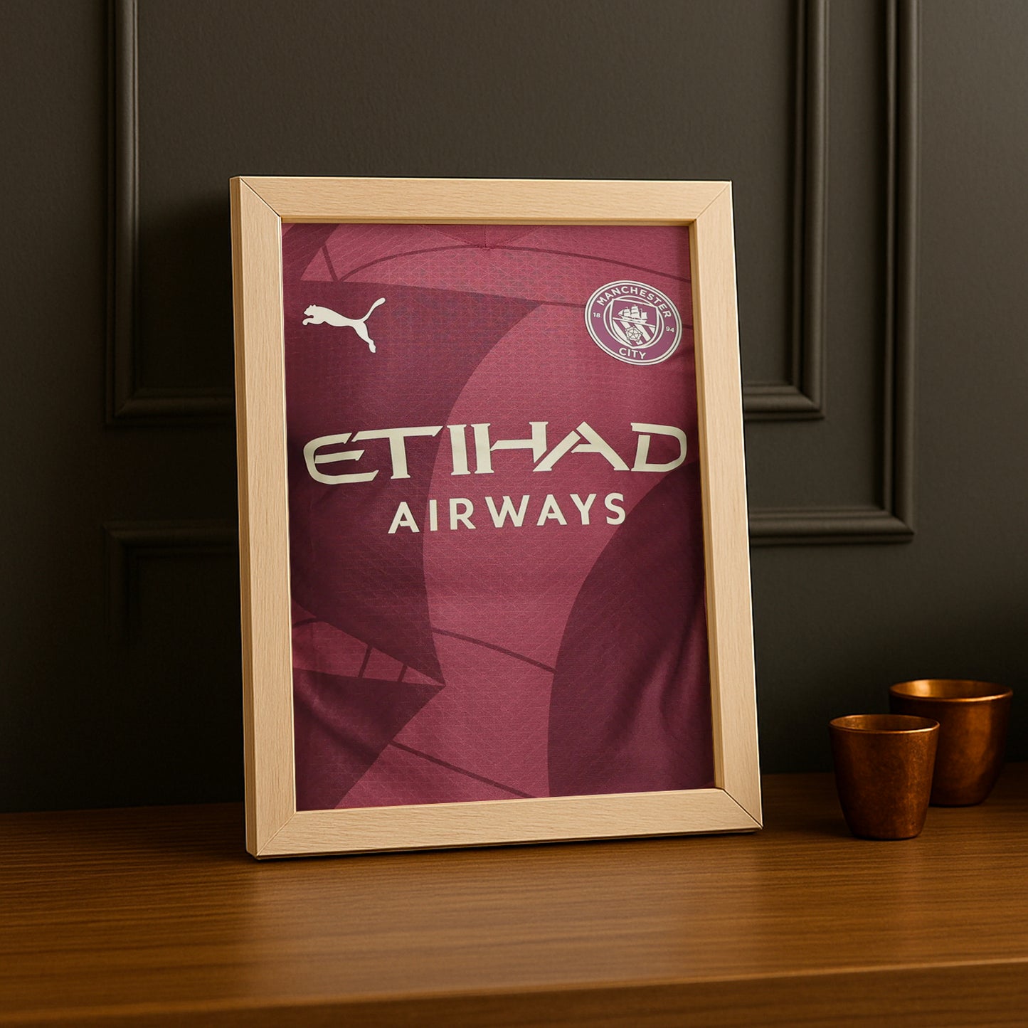 Cadre photo Maillot de Manchester City Third