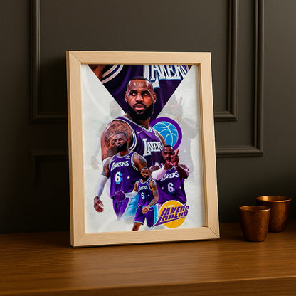 Cadre photo NBA - Lebron James Lakers