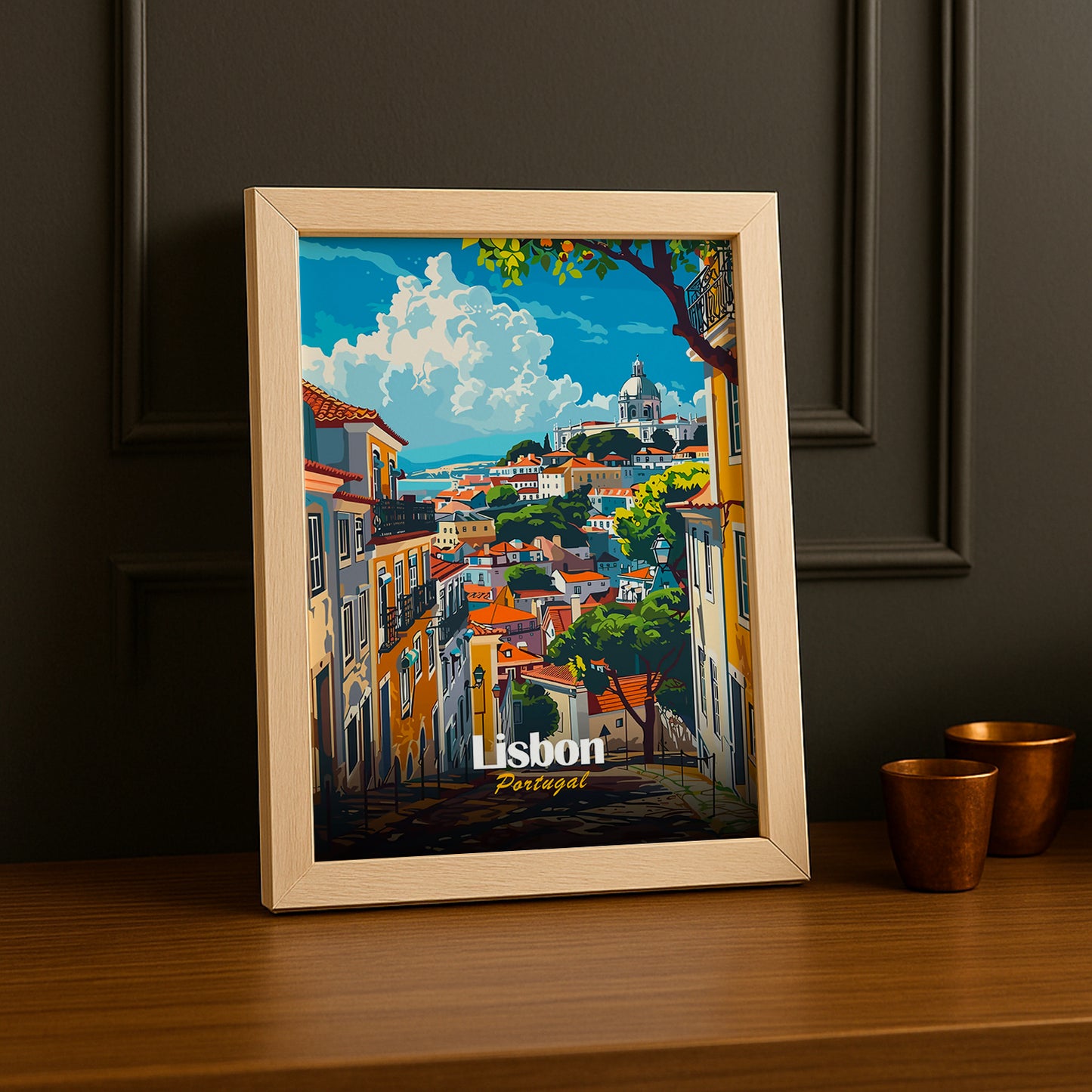 Cadre photo Lisbon Portugal