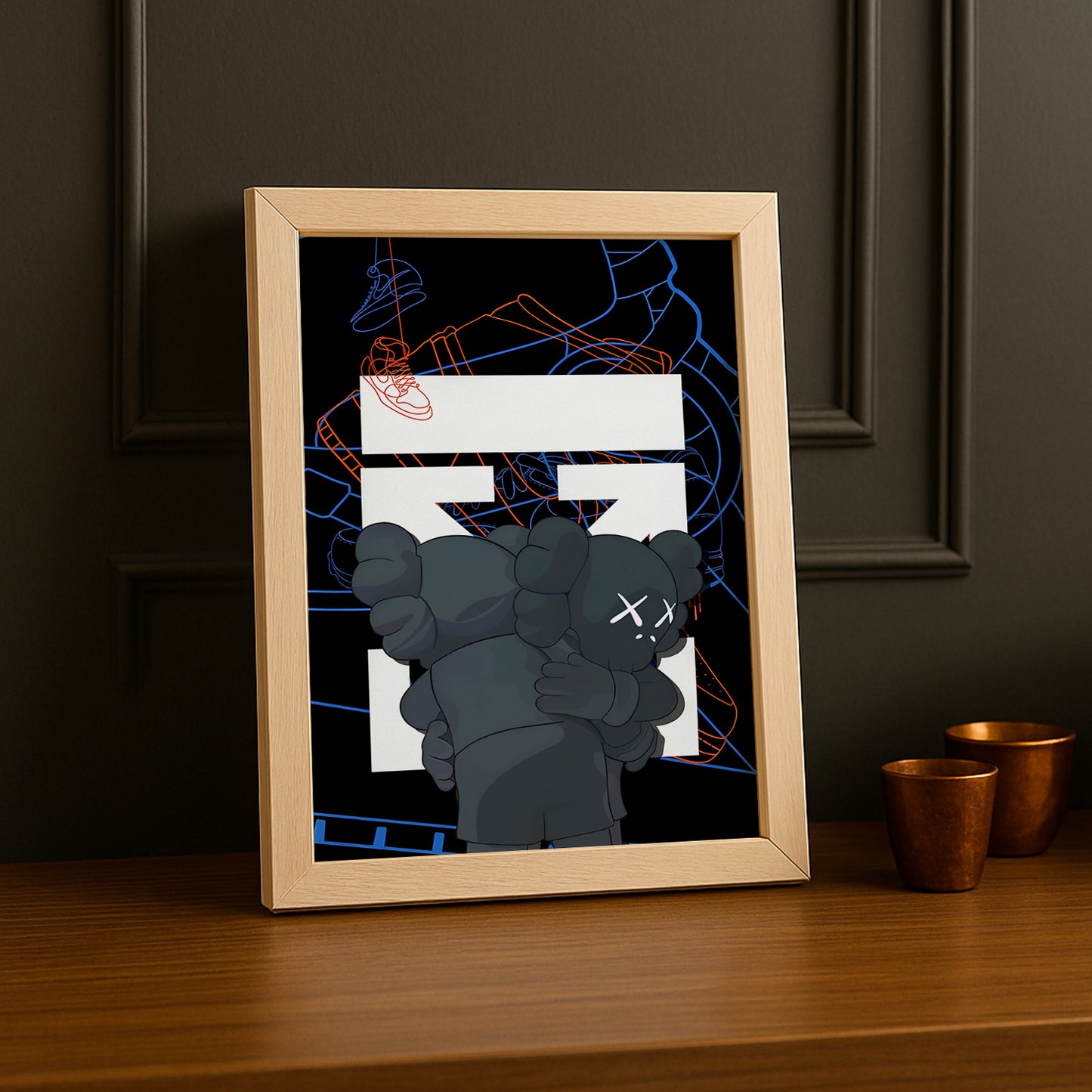 Cadre photo Off-White x Kaws