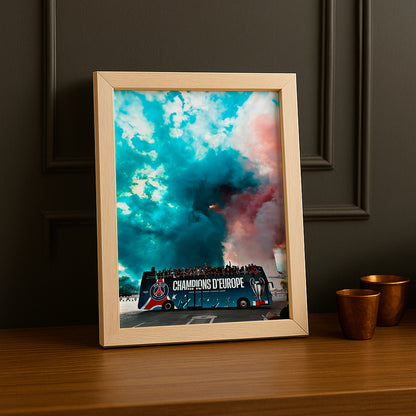 Cadre photo Paris Saint-Germain LDC Bus