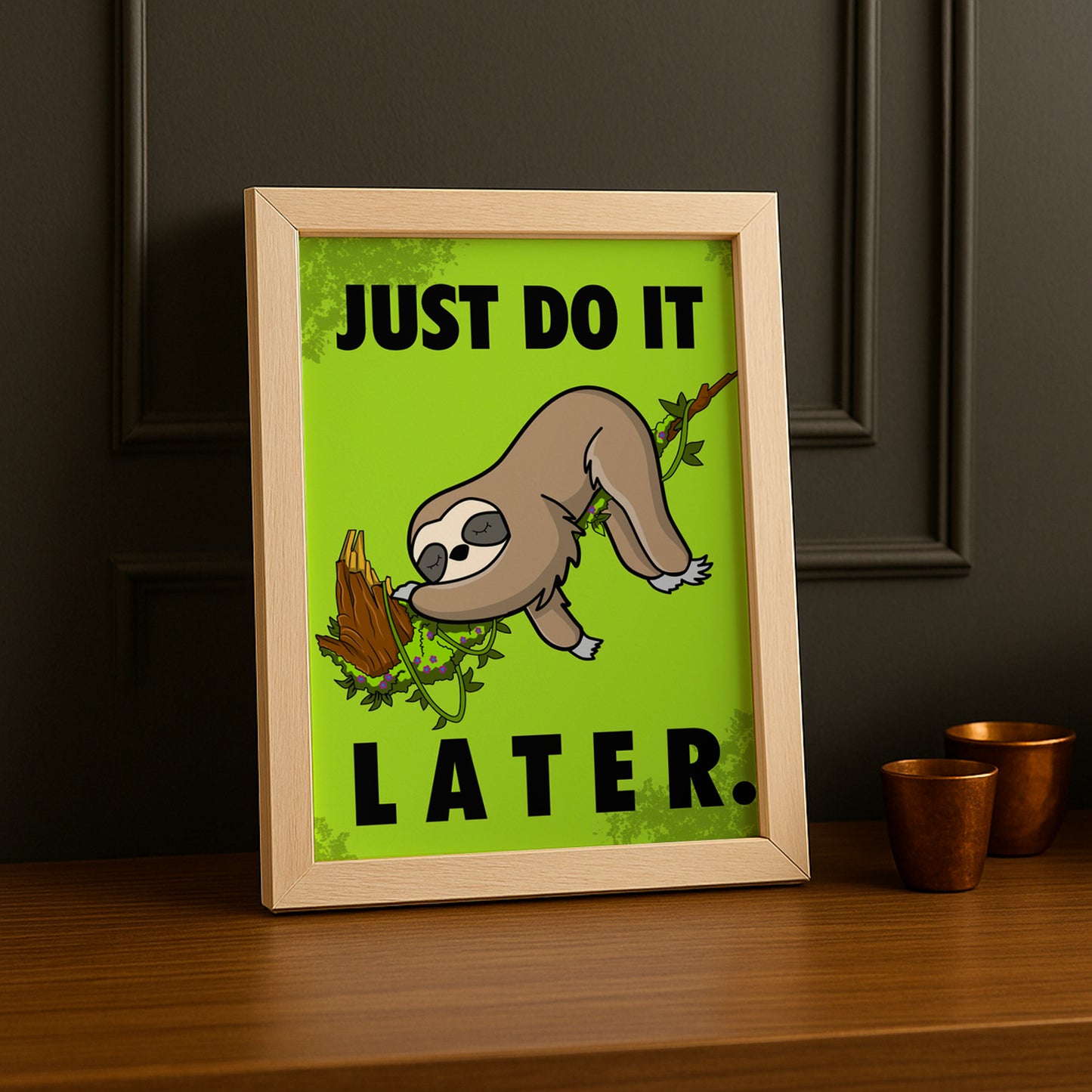 Cadre photo Just do It later Nike