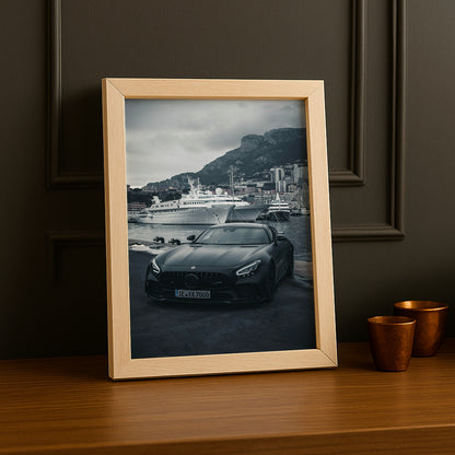 Cadre photo Mercedes C63 noir