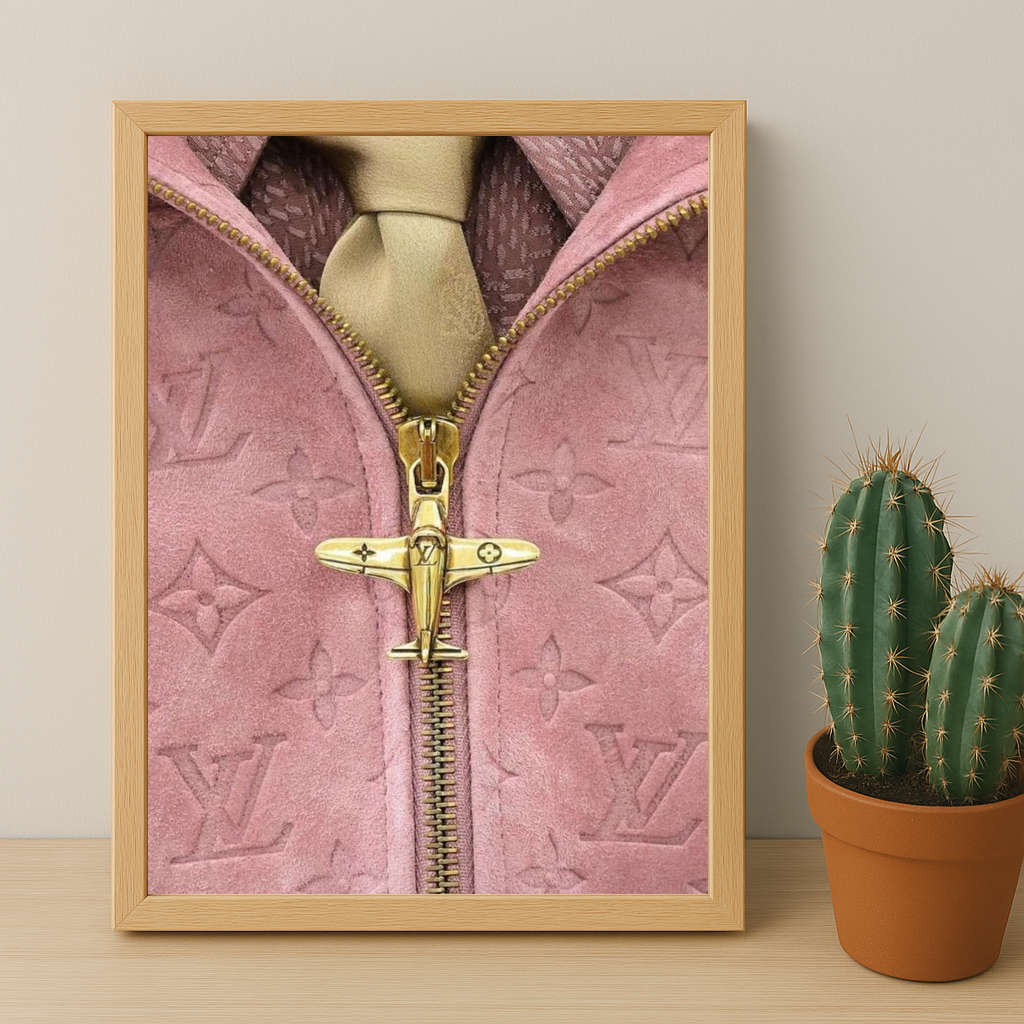 Cadre photo Louis Vuitton rose