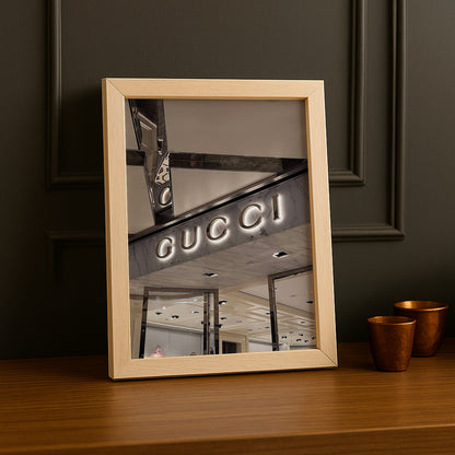 Cadre Photo Gucci - Devanture Argentée