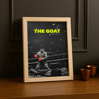 Cadre Photo Boxe - Mike Tyson "The Goat"