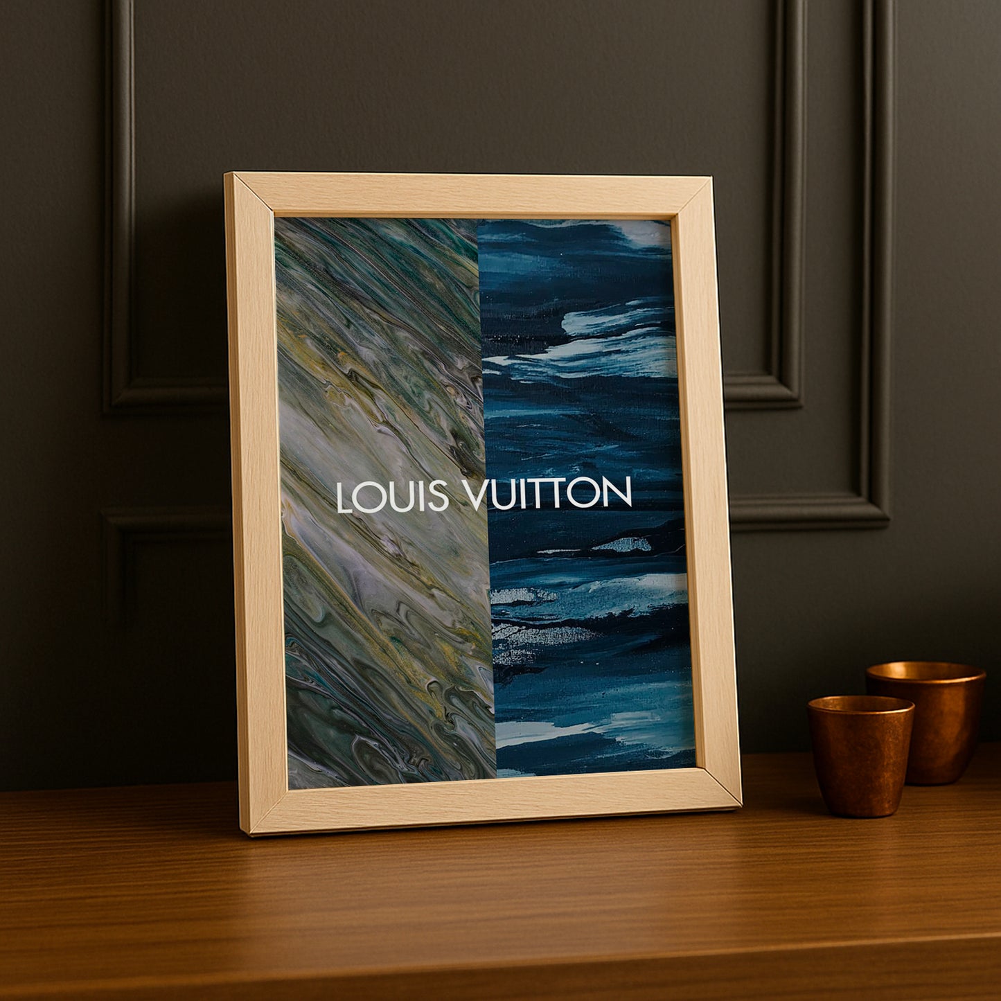 Cadre photo Louis Vuitton - Aesthetic Blue x Green