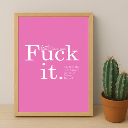 Cadre photo Citation - Fu It