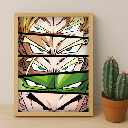 Poster Dragon Ball Z - Eyes Heroes