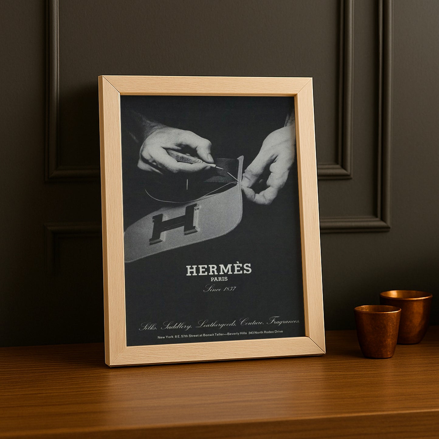 Cadre photo Hermès - Paris Since 1837