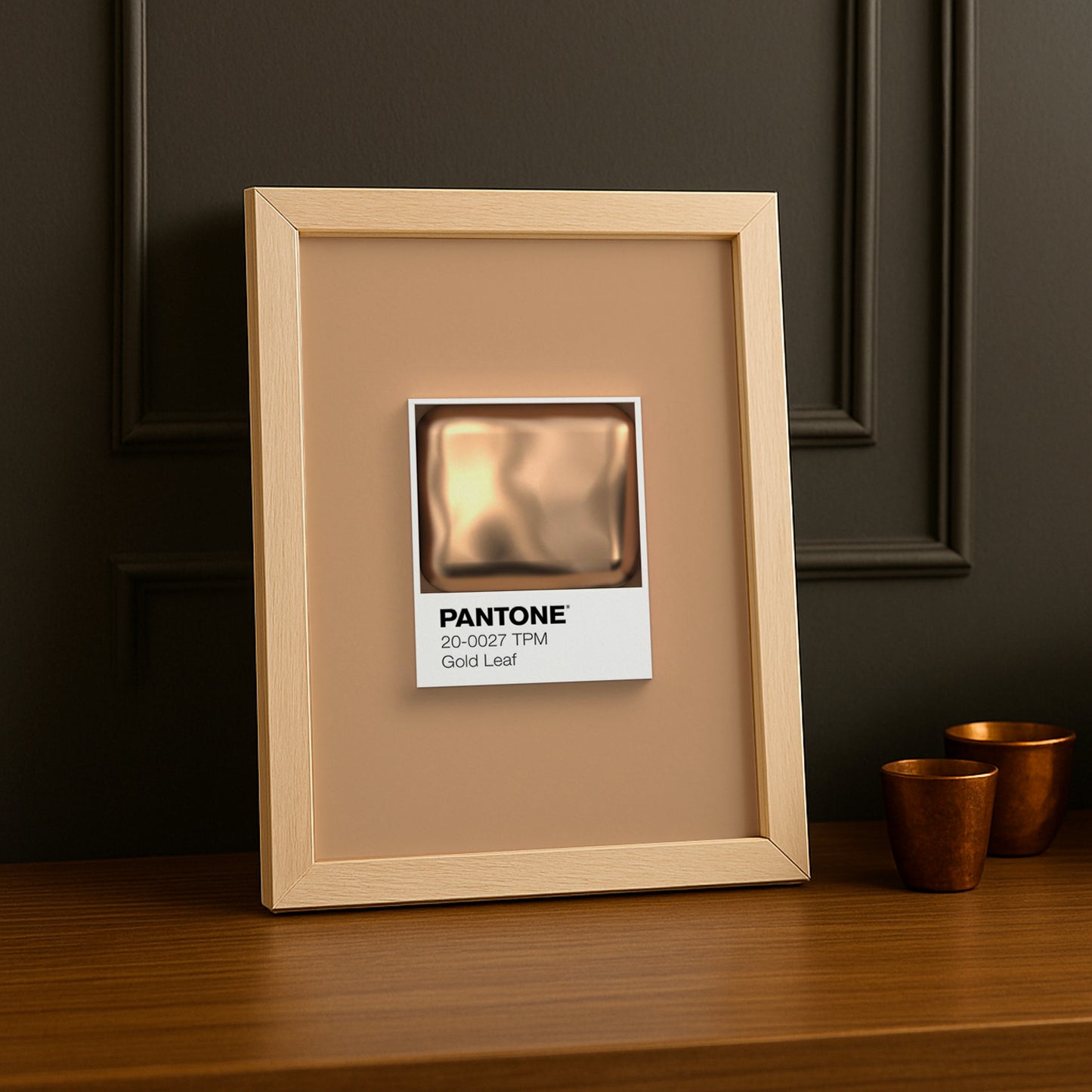 Cadre Photo Pantone Étiquette - Gold Leaf
