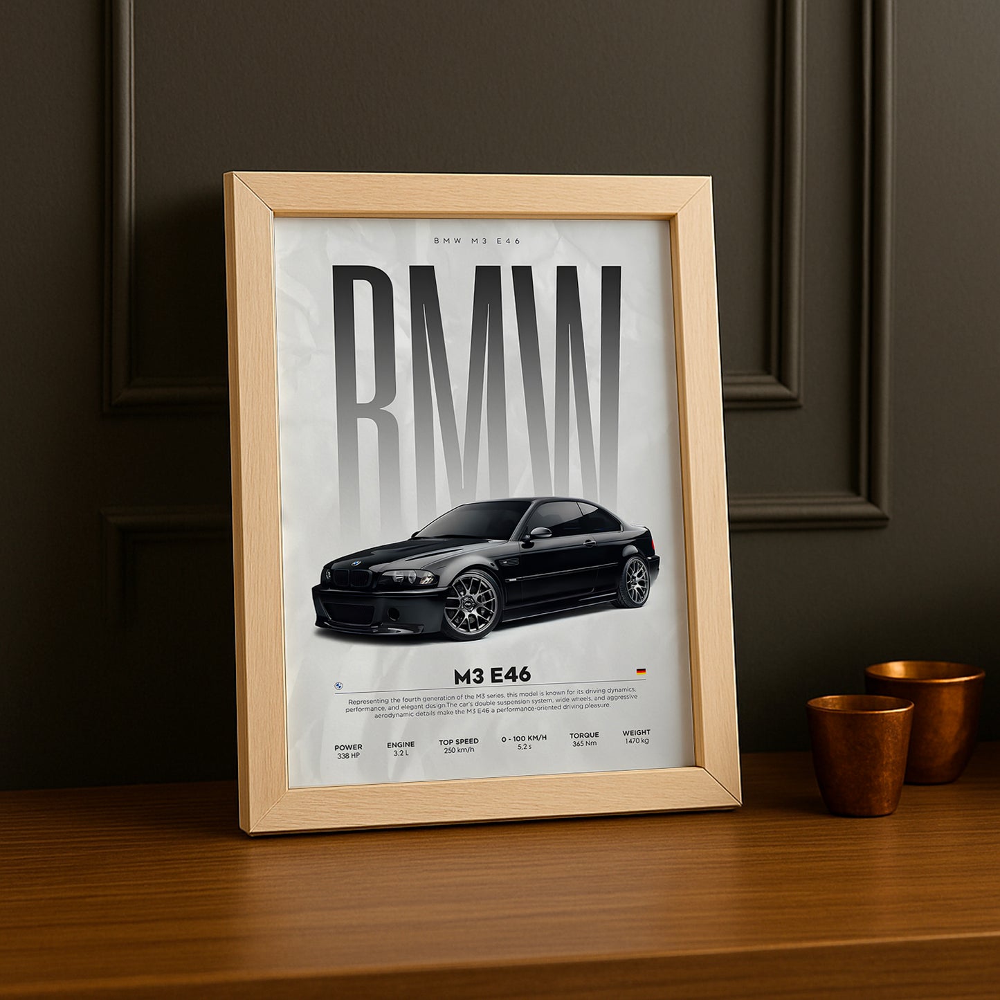 Cadre photo BMW M3 E46
