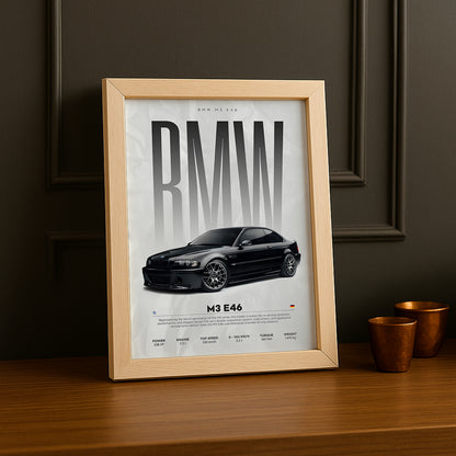 Cadre photo BMW M3 E46