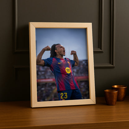 Poster encadrée FC Barcelone - Jules Koundé