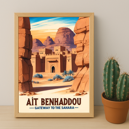 Ait Benhaddou Sahara Maroc - Poster