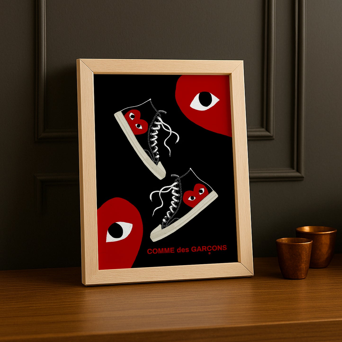 Cadre photo Comme Des Garçons converse