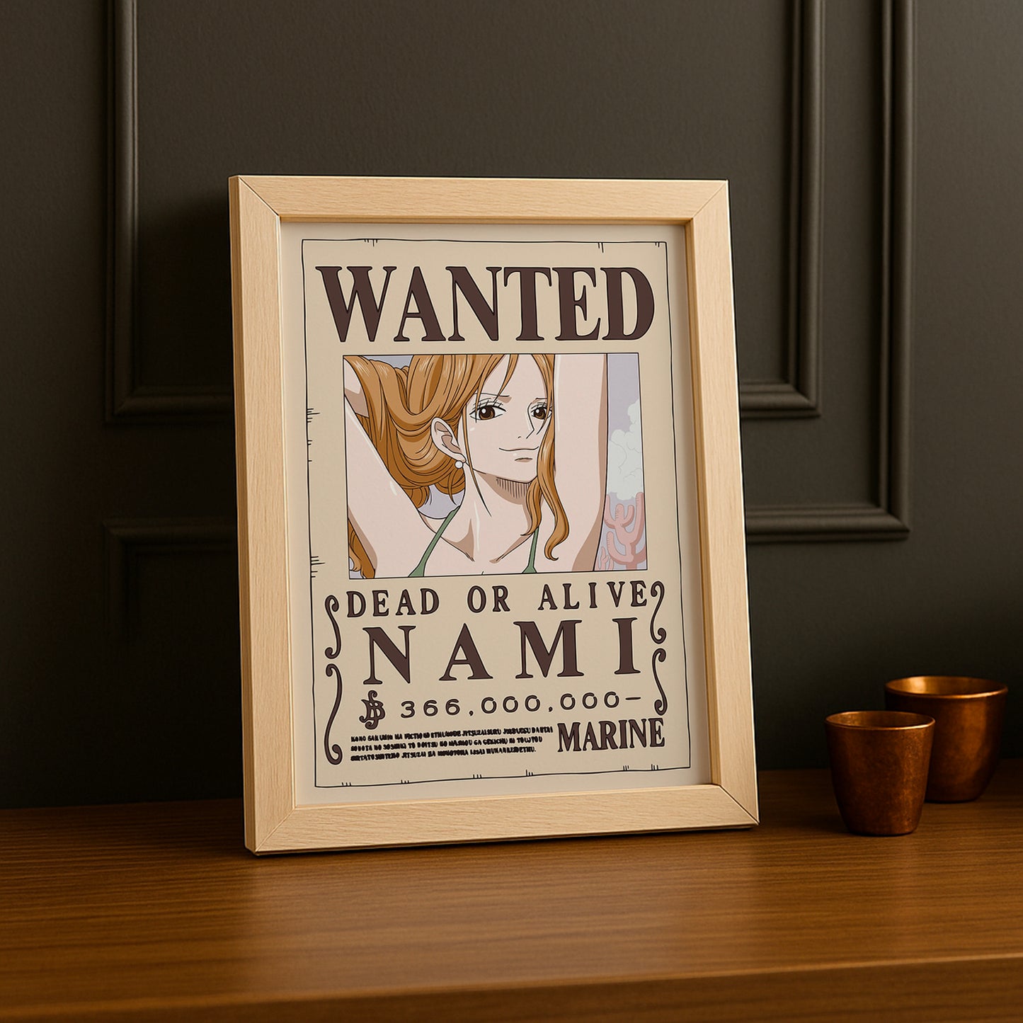 Cadre photo One Piece - Wanted Nami