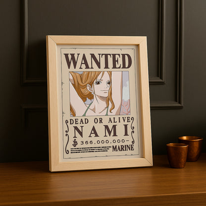 Cadre photo One Piece - Wanted Nami