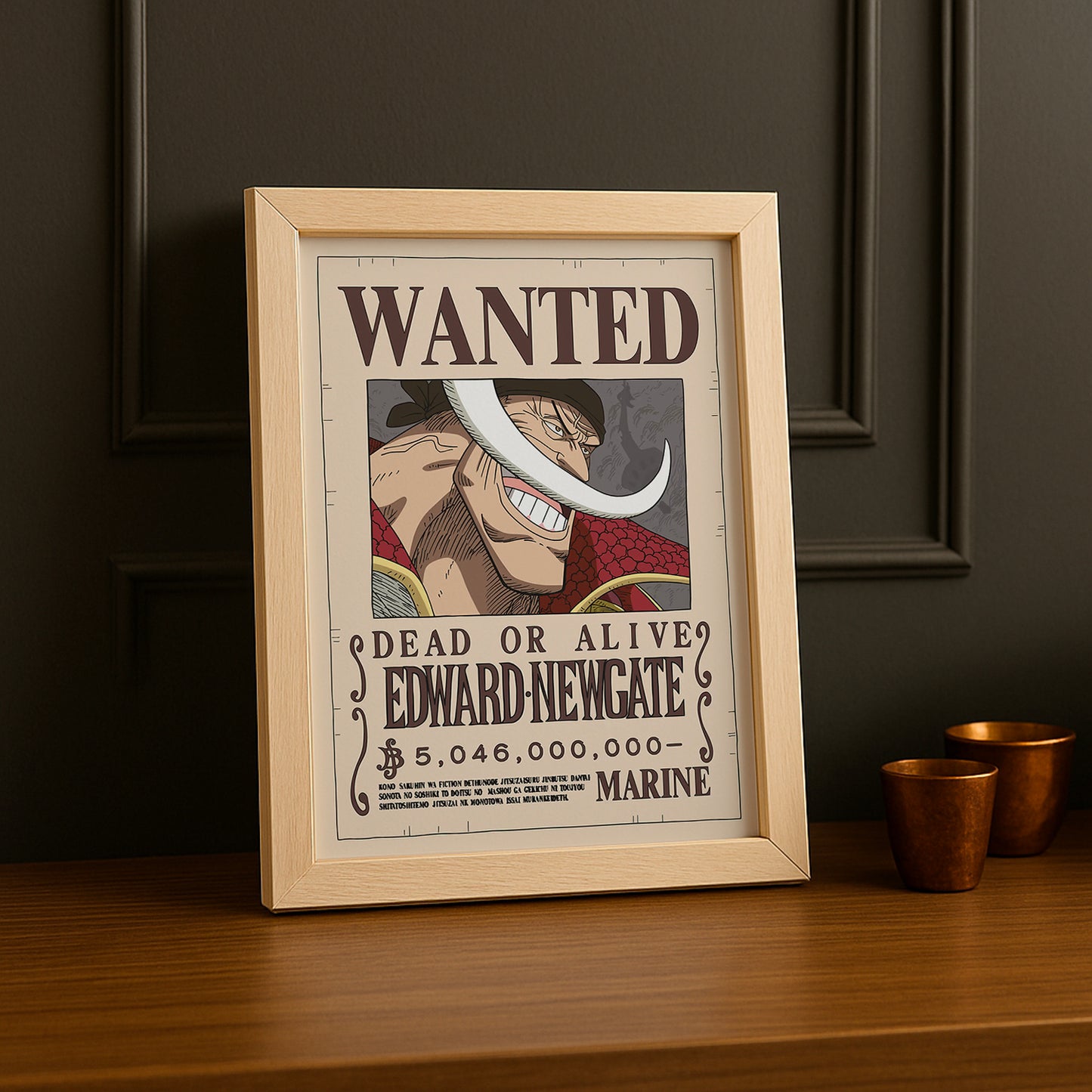 Cadre photo One Piece - Wanted Edward Newgate