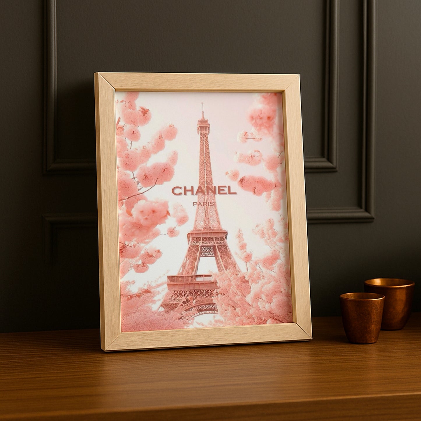 Cadre photo Chanel - Eiffel rose