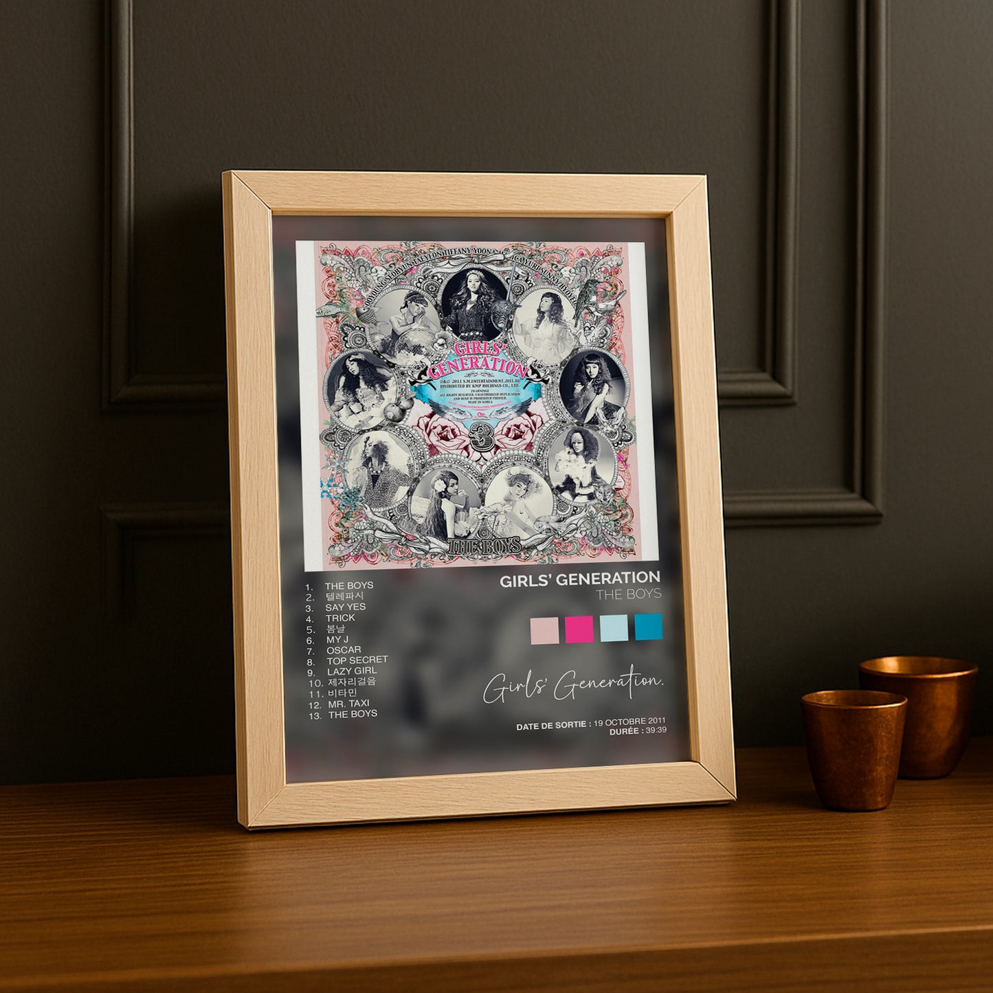 Cadre Photo K-Pop - Girls' Generation The Boys