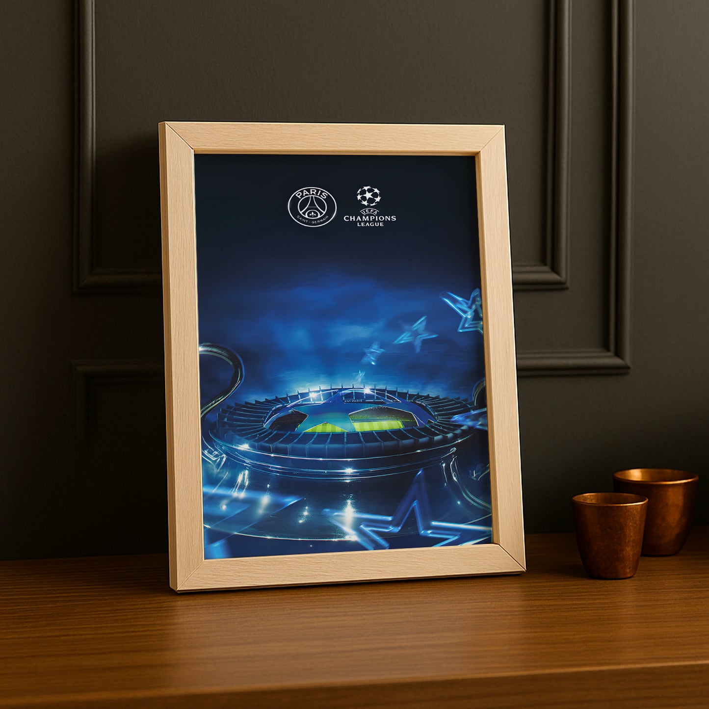 Poster encadrée Paris Saint-Germain - Ligue des Champions
