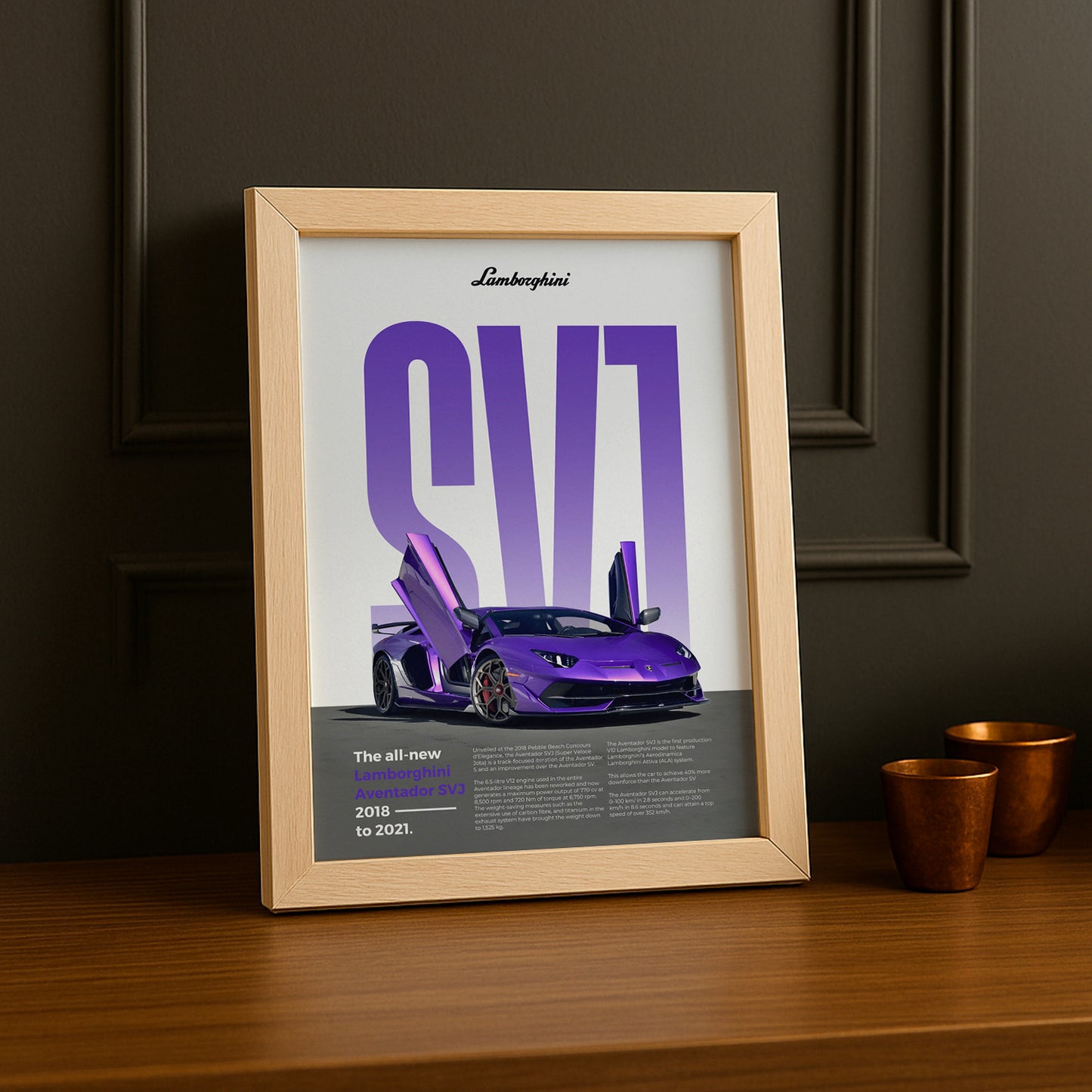 Poster Voitures - Lamborghini Aventador SVJ