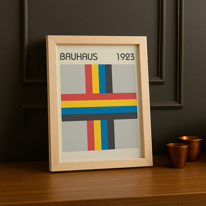 Cadre photo Bauhaus croix 1923