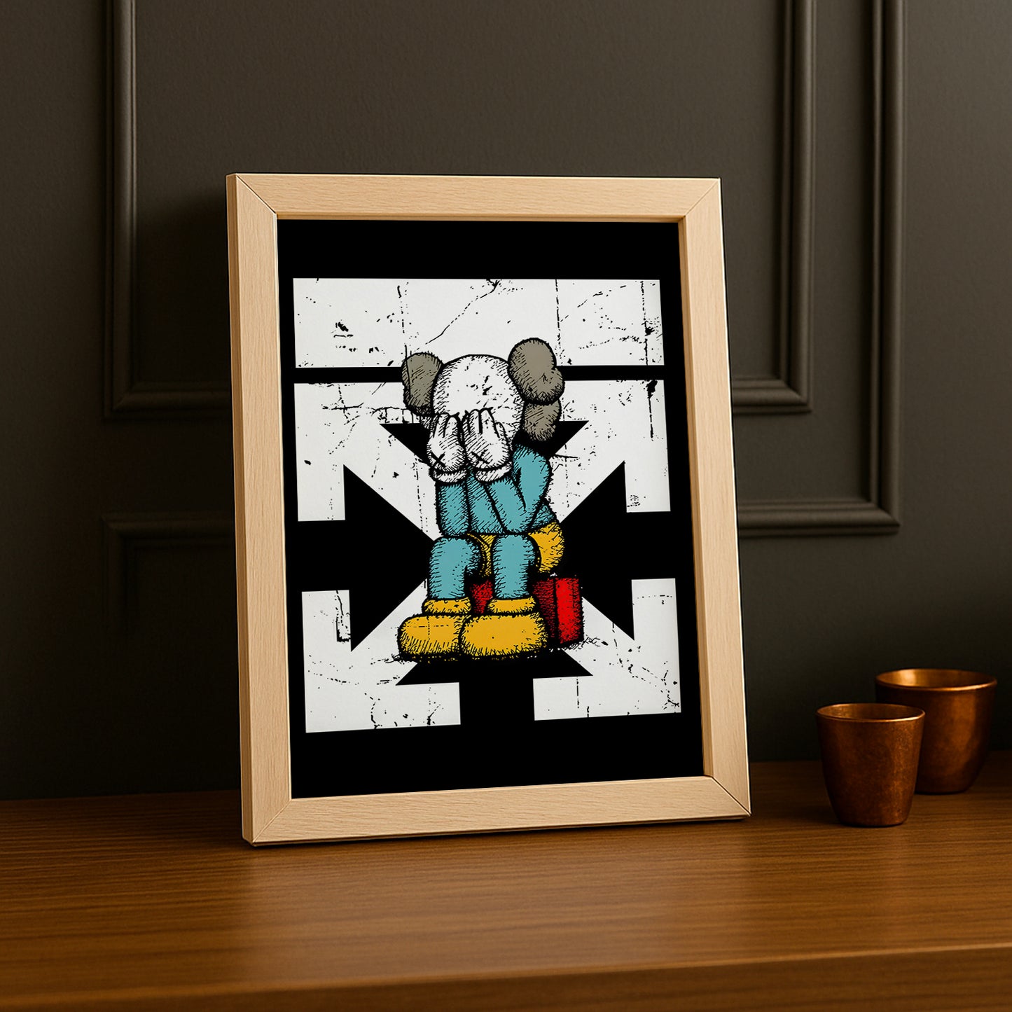 Cadre photo Off-White x Kaws