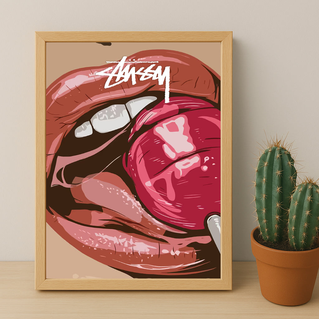 Cadre photo Stussy - Lollipop Lips
