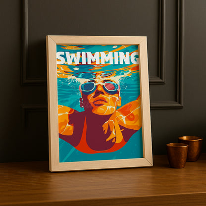 Cadre Photo Natation - Swimming