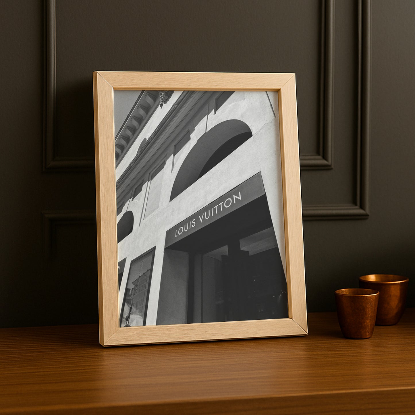 Cadre photo Louis Vuitton devanture Paris