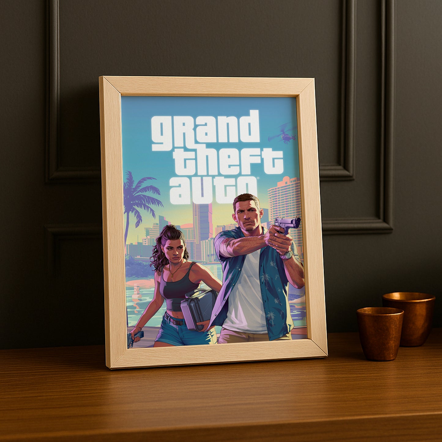 Poster Grand Theft Auto VI - Jason et Lucia
