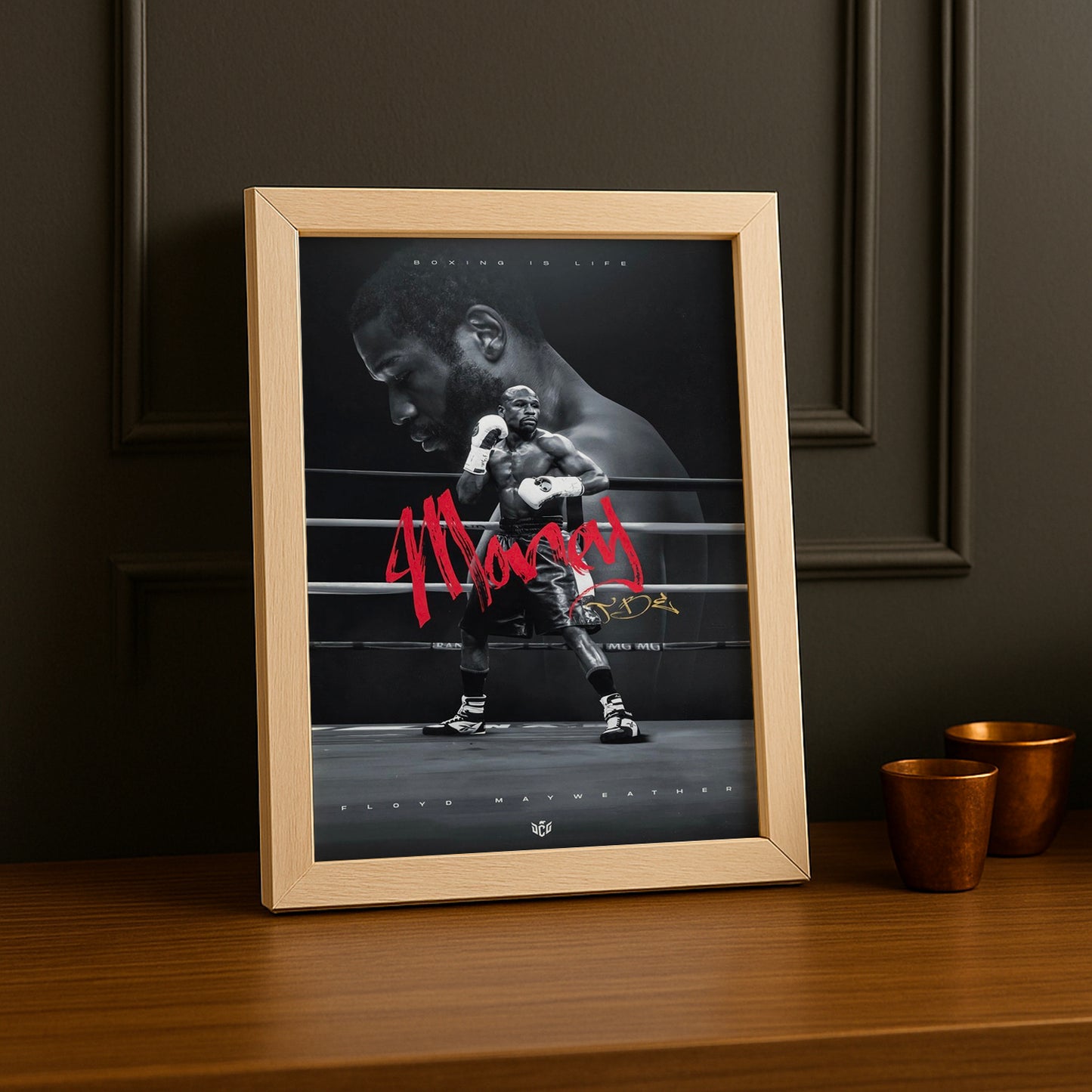 Cadre Photo Boxe - Floyd Mayweather Boxing