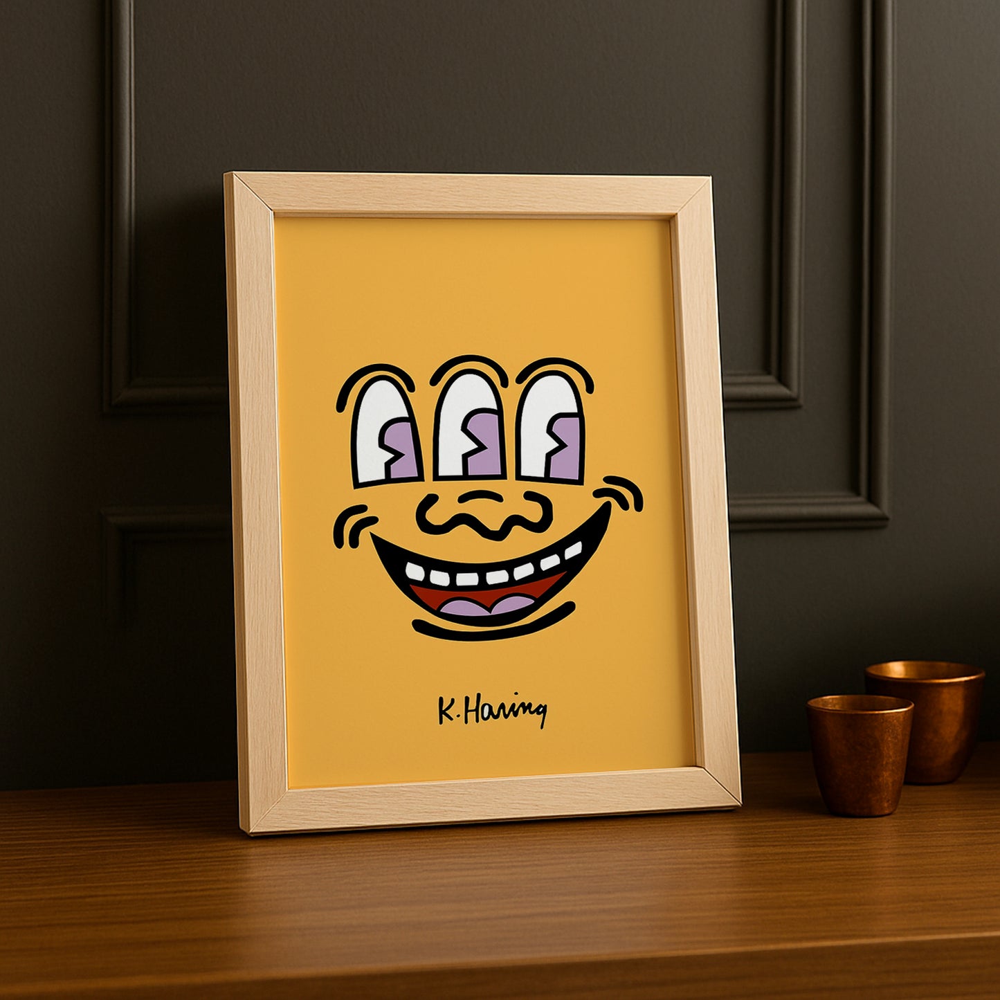 Cadre Photo Keith Haring - Head