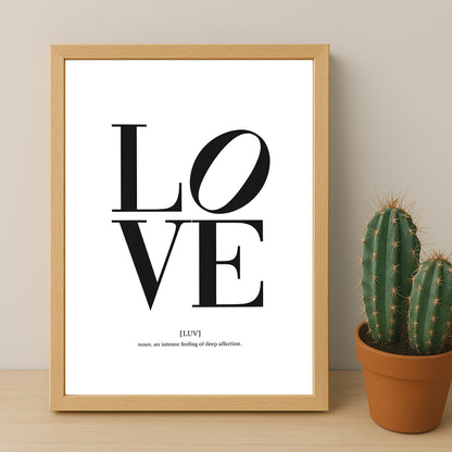 Cadre photo Citation - Love