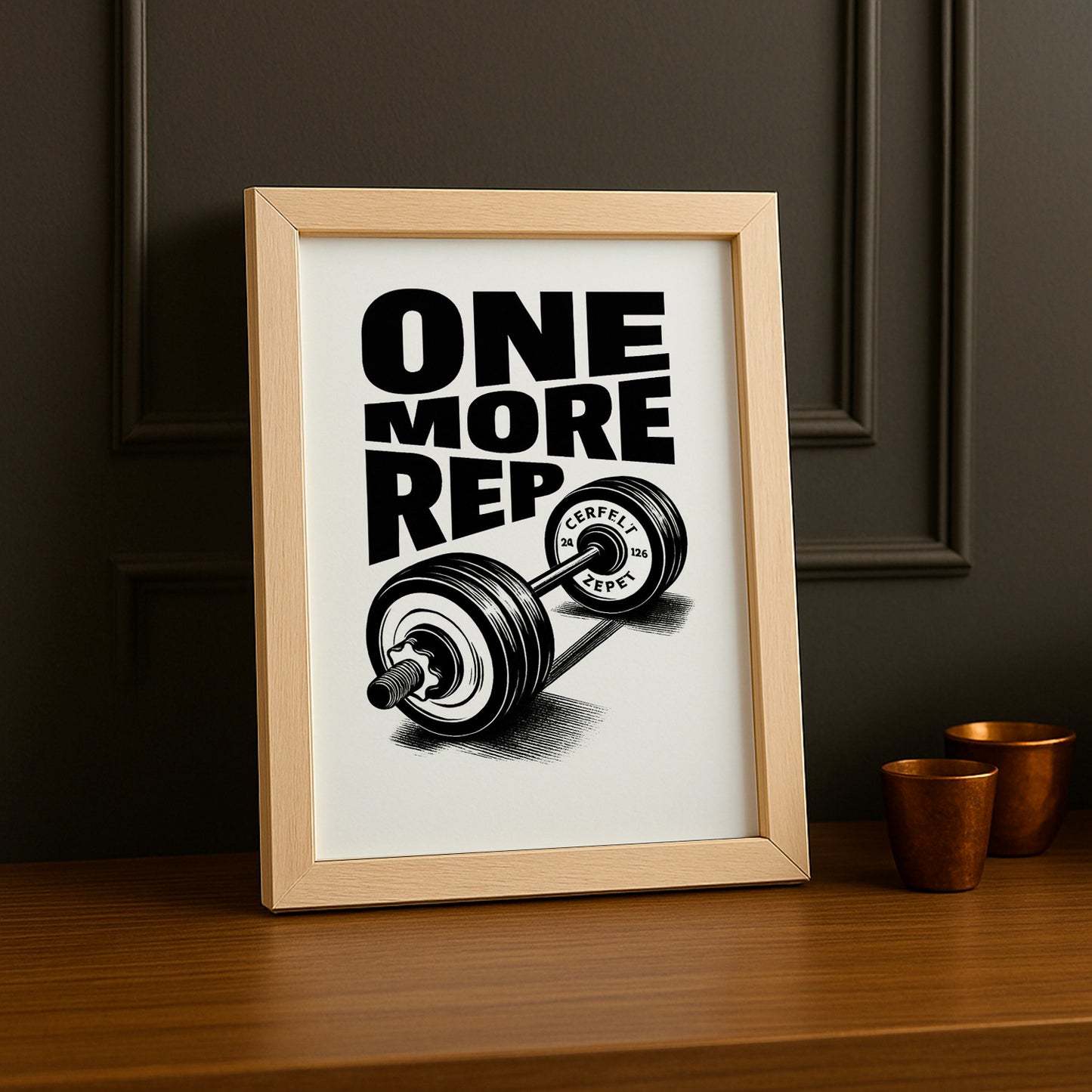 Poster Photo Musculation - One More Rep