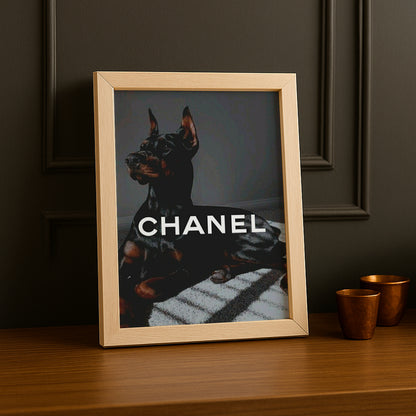 Cadre photo Chanel - Doberman