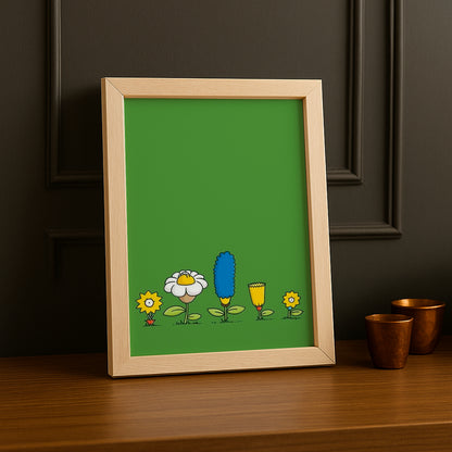 Cadre Photo Les Simpsons - Flowers Family