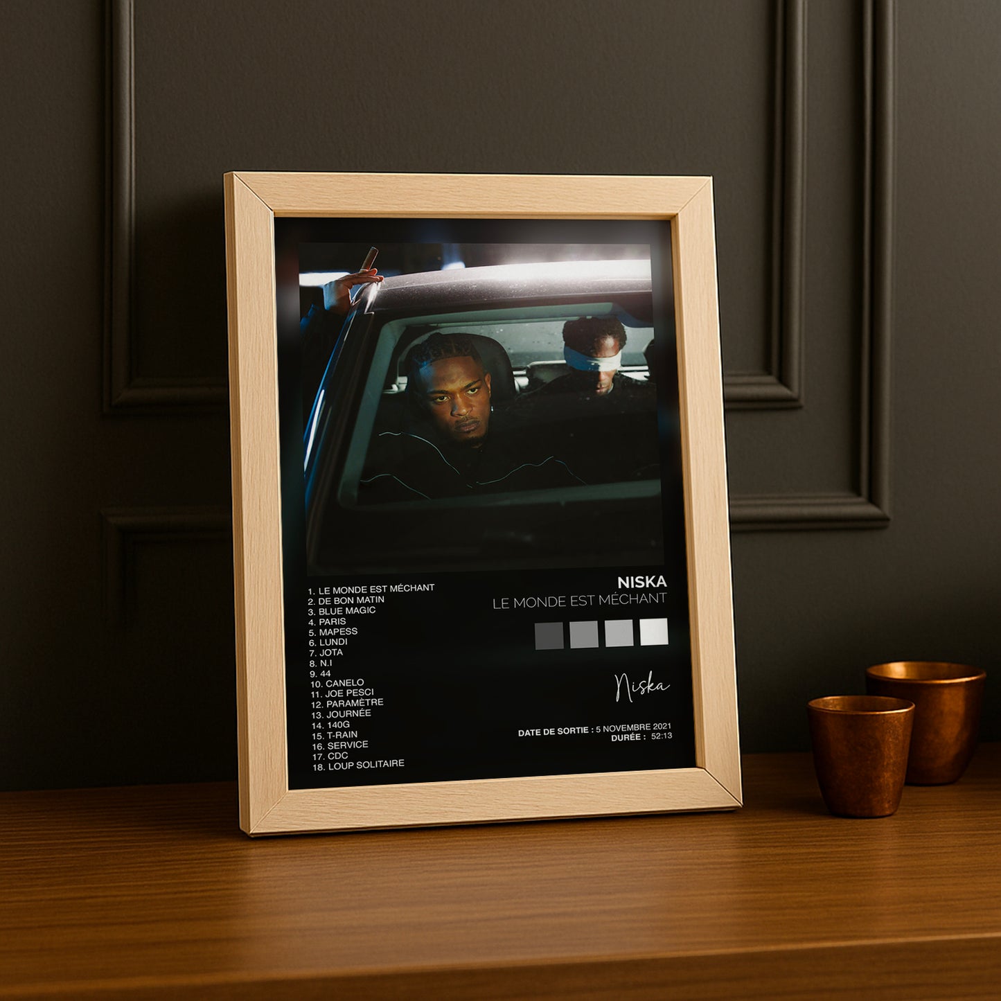 Cadre photo Album - Le monde est méchant de Niska