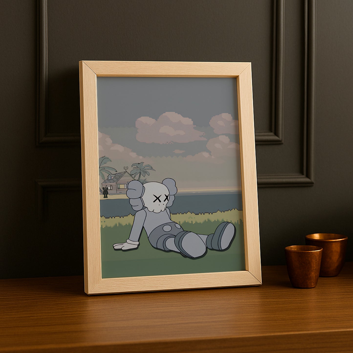 Cadre photo Kaws - Savane
