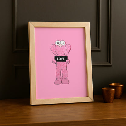 Cadre photo Kaws Love