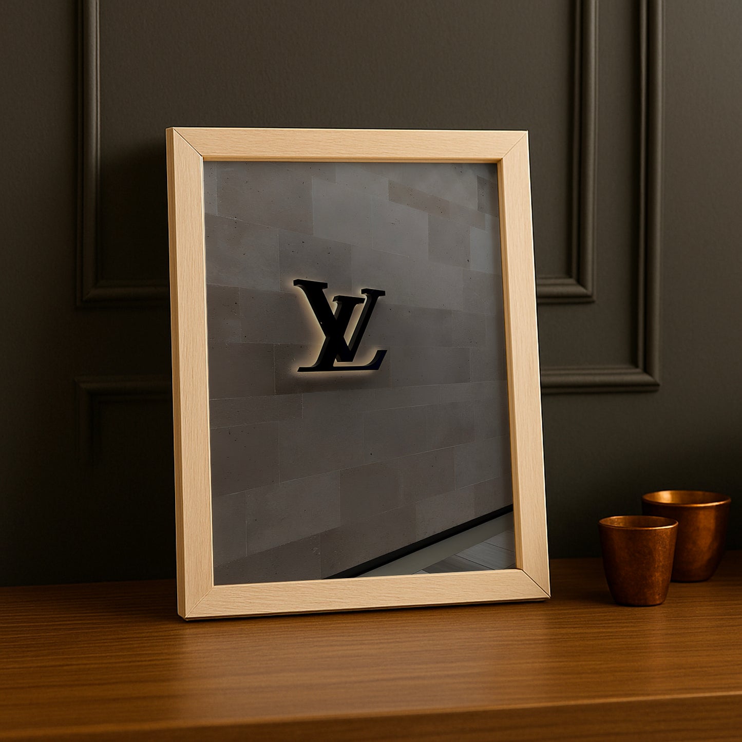 Cadre photo Louis Vuitton Wall logo
