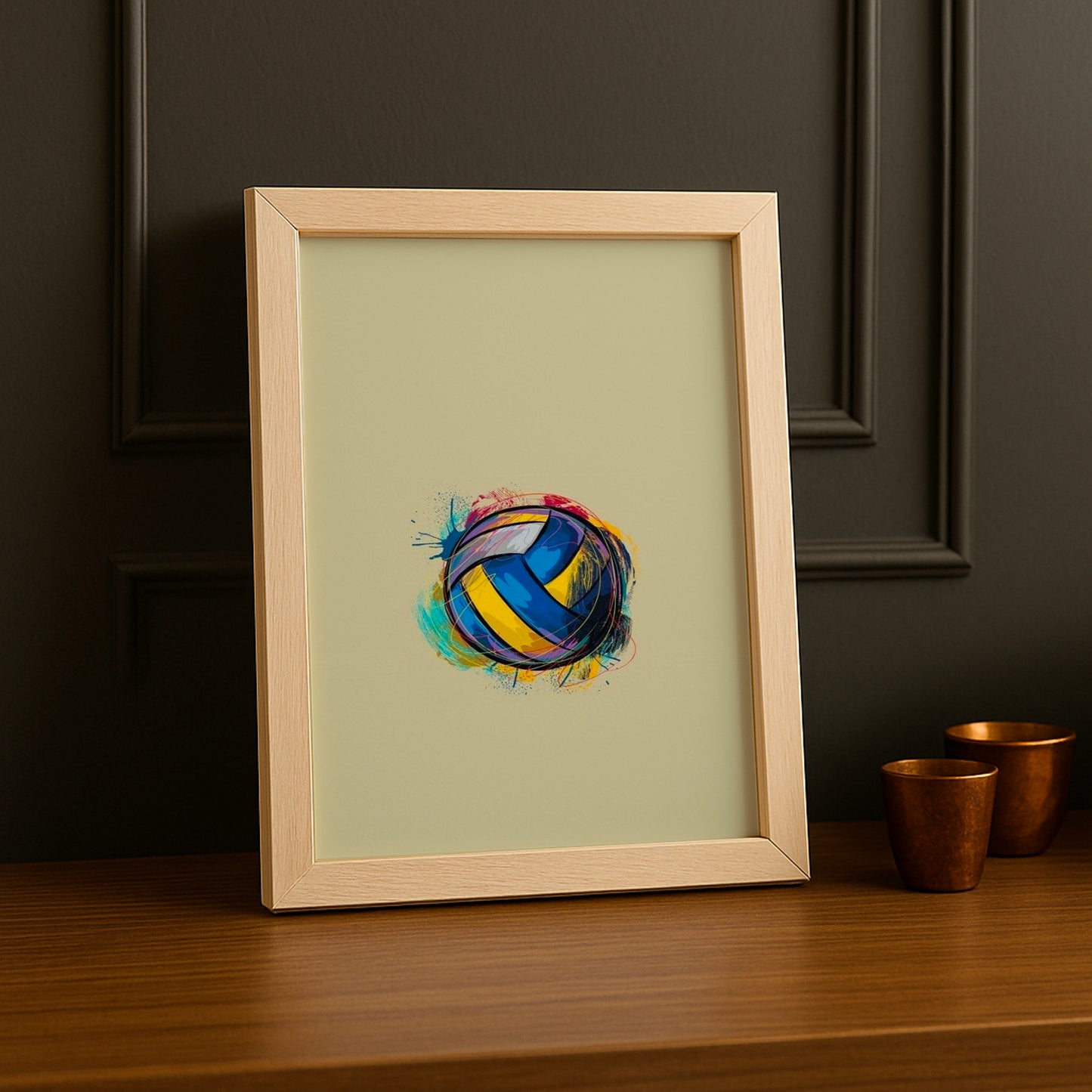 Cadre photo Volley-Ball - Illustration