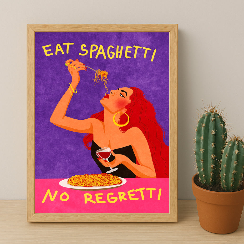 Cadre photo Citation - Eat Spaghetti